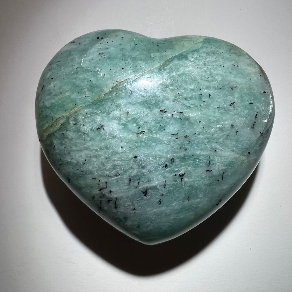 Amazonite‎ Heart Carving - Picture 5 of 10